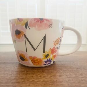 Opalhouse Floral Monogram 16 oz Mug - Letter M